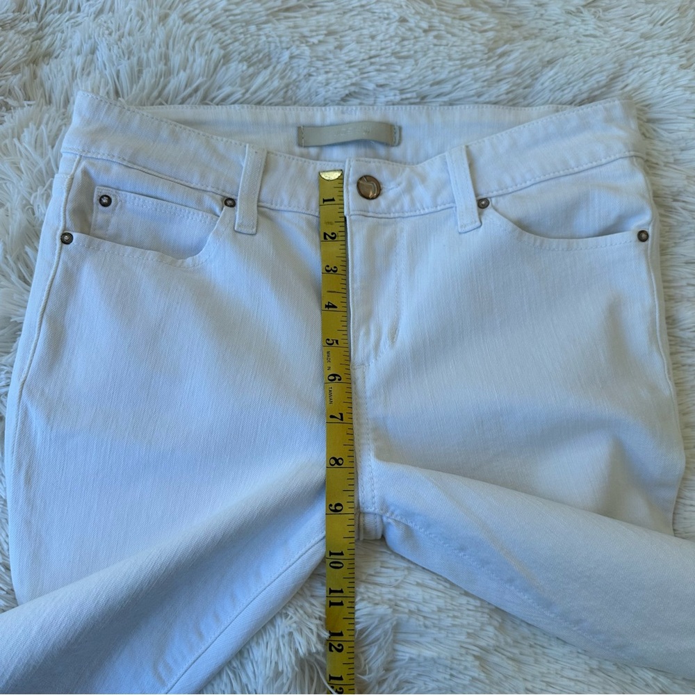 Joe's Jeans The Icon Skinny Mid Rise White Skinny Jeans Size: 27 - Picture 4 of 9
